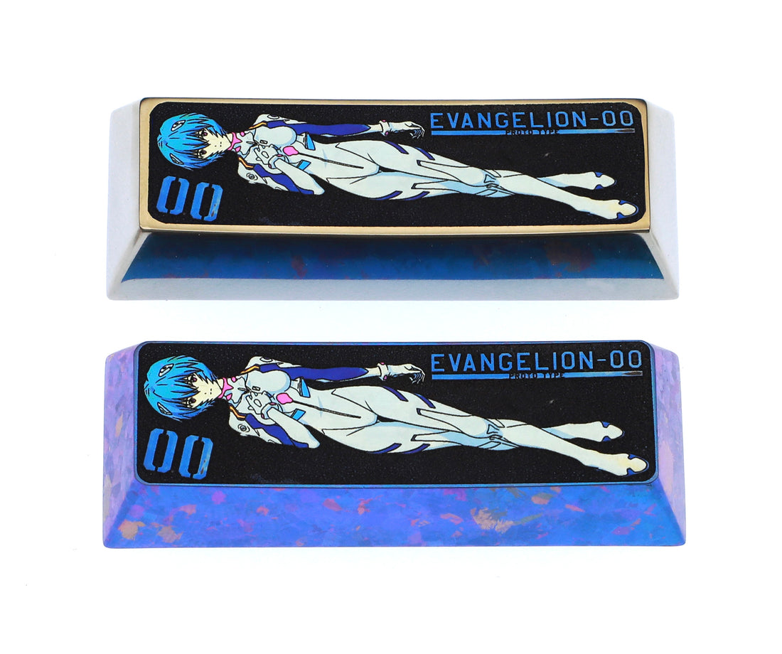 EVA, Ayanami Rei 2.75U titanium alloy personalized keycaps, metal decorative keycaps around anime, novel, and game characters.