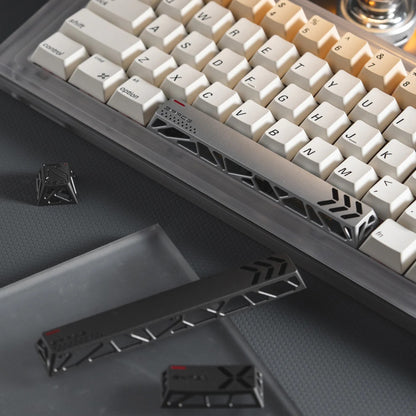 Hollow aluminum alloy CNC, enter key+space key+ESC key set, simple and unique design with personalized keycaps