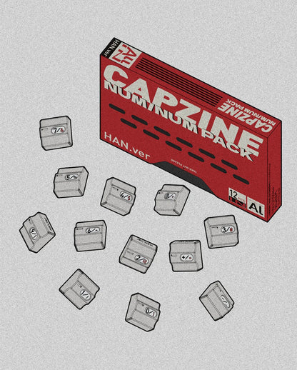 WinMix Capzine NUM-CAPS digital personalized keycap set, aluminum alloy CNC material decorative keycaps