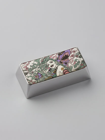 League of Legends LOL Jinx 2 U Backspace key titanium alloy personalized keycaps, anime and game cultural creative keycaps, mechanical keycaps decorative keycaps