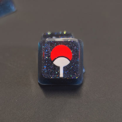 NARUTO theme, NARUTO symbol/ logo，crystal resin personalized keycaps, game culture creative keycaps, Mechanical keyboard decorative keycaps