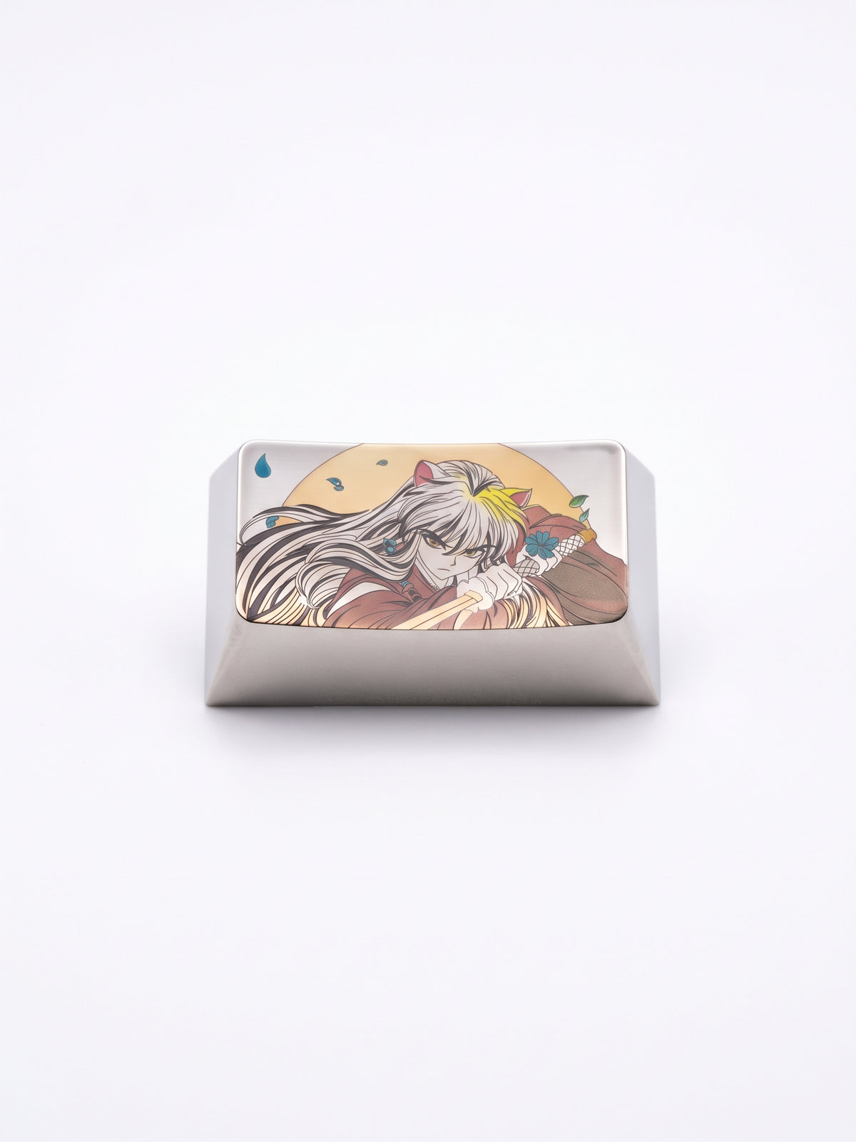 Inuyasha，‌Sesshoumaru 1.75U titanium alloy personalized keycaps, anime and game cultural creative keycaps, mechanical keycaps decorative keycaps