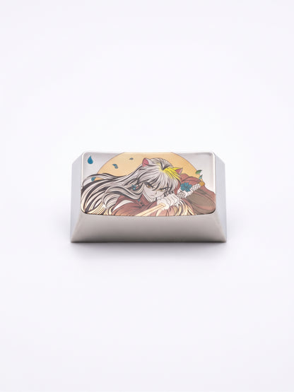 Inuyasha，‌Sesshoumaru 1.75U titanium alloy personalized keycaps, anime and game cultural creative keycaps, mechanical keycaps decorative keycaps