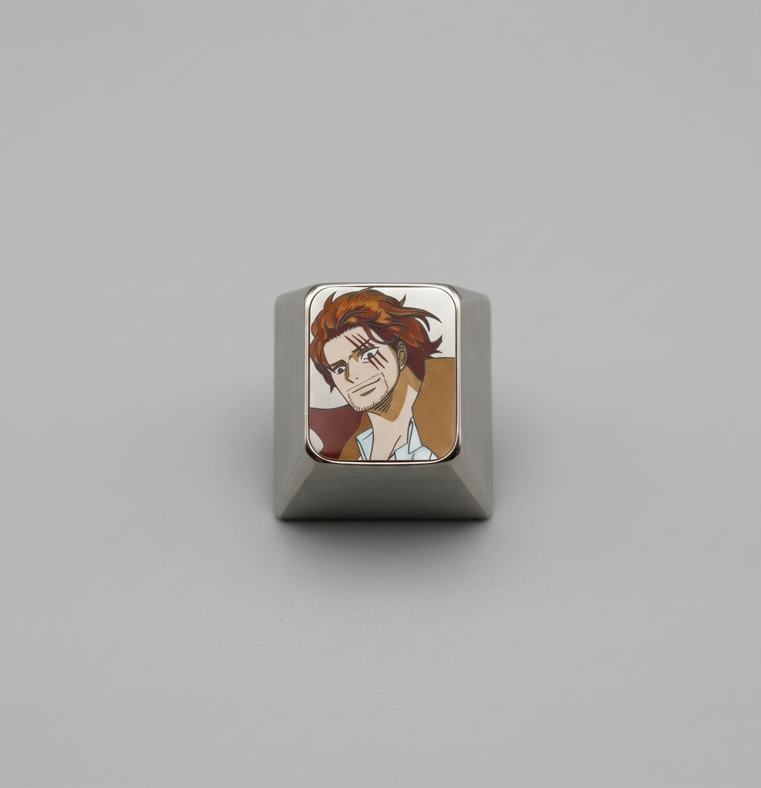 One Piece, Shanks 1 U titanium alloy personalized keycaps, anime and game cultural creative keycaps, mechanical keyboard decorative keycaps