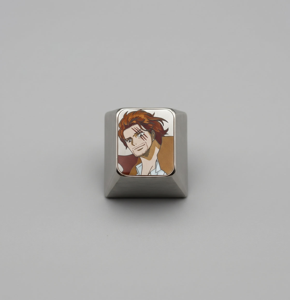 One Piece, Shanks 1 U titanium alloy personalized keycaps, anime and game cultural creative keycaps, mechanical keyboard decorative keycaps