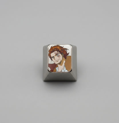One Piece, Shanks 1 U titanium alloy personalized keycaps, anime and game cultural creative keycaps, mechanical keyboard decorative keycaps
