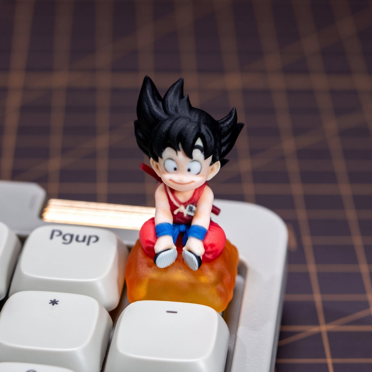 Dragon Ball, Son Goku, 3 D printing, not corroded or faded, three-dimensional modeling, anime, gaming, cultural creativity, personalized keycaps, mechanical keyboard decoration keycaps