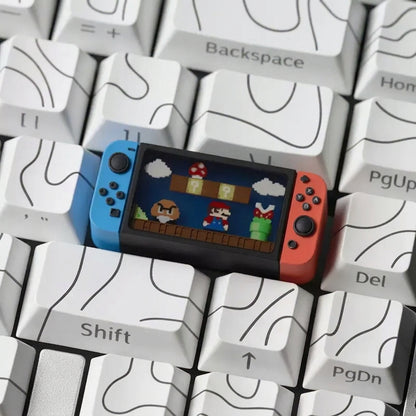 Switch game console series keycaps 2.25U personalized cute translucent mechanical keycaps resin molded personalized keycaps, mechanical keyboard resin decorative keycaps