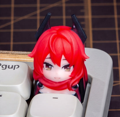 NIKKE：The Goddess of Victory，3D printing, not corroded or faded, three-dimensional modeling, anime, gaming, cultural creativity, personalized keycaps, mechanical keyboard decoration keycaps
