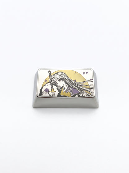 Inuyasha，‌Sesshoumaru 1.75U titanium alloy personalized keycaps, anime and game cultural creative keycaps, mechanical keycaps decorative keycaps