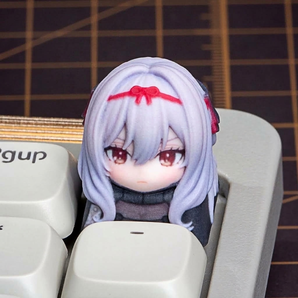 NIKKE：The Goddess of Victory，3D printing, not corroded or faded, three-dimensional modeling, anime, gaming, cultural creativity, personalized keycaps, mechanical keyboard decoration keycaps