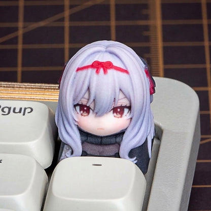 NIKKE：The Goddess of Victory，3D printing, not corroded or faded, three-dimensional modeling, anime, gaming, cultural creativity, personalized keycaps, mechanical keyboard decoration keycaps