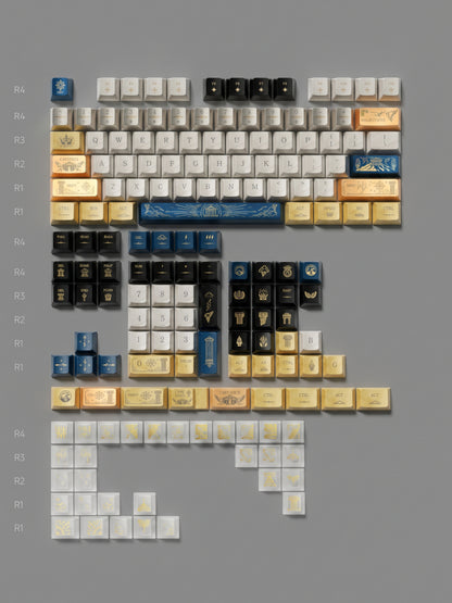 Thor Odinson/The God of Thunder  PBT material personalized keycap set, mechanical keyboard replacement decorative keycaps, Science fiction mythology themed keycaps compatible with 61/64/68/75/84/87/104 key mechanical keyboards