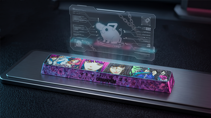 Chainsaw Man Theme 6.25 U Titanium Spacebar, Anime and Game Culture Creative Keycaps, Mechanical Keyboard Decorative Keycaps