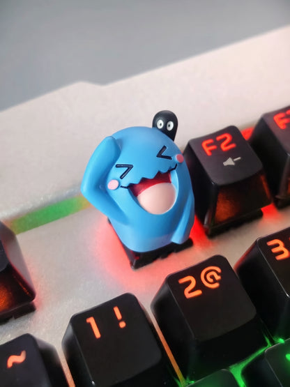Pok é mon, Wobbuffet resin personalized keycaps, anime and game cultural creative keycaps, mechanical keyboard decorative keycaps