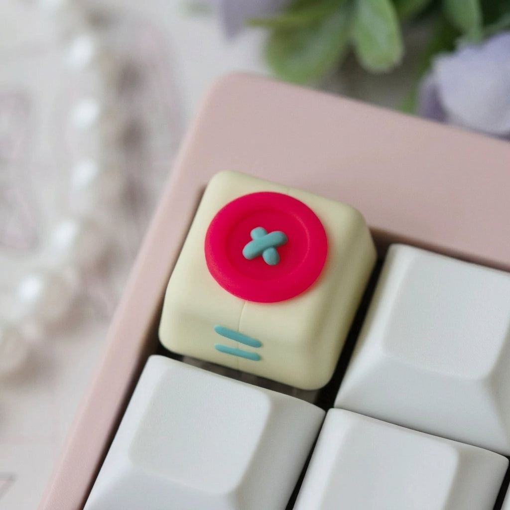 Original design cute button, multi-color resin molded personalized keycaps, cartoon image creative cultural keycaps, mechanical keyboard handmade decorative keycaps