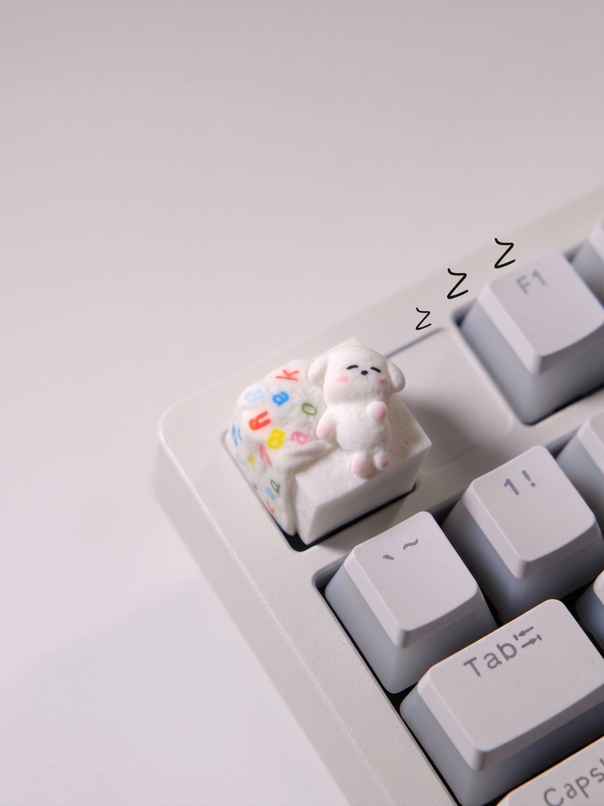 Cute puppy shaped keycaps that don&