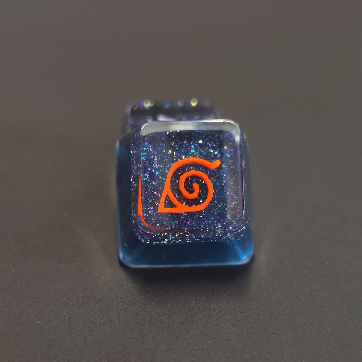 NARUTO theme, NARUTO symbol/ logo，crystal resin personalized keycaps, game culture creative keycaps, Mechanical keyboard decorative keycaps