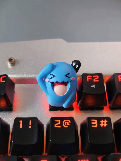 Pok é mon, Wobbuffet resin personalized keycaps, anime and game cultural creative keycaps, mechanical keyboard decorative keycaps
