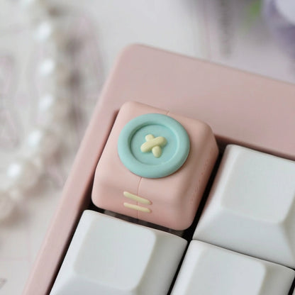 Original design cute button, multi-color resin molded personalized keycaps, cartoon image creative cultural keycaps, mechanical keyboard handmade decorative keycaps