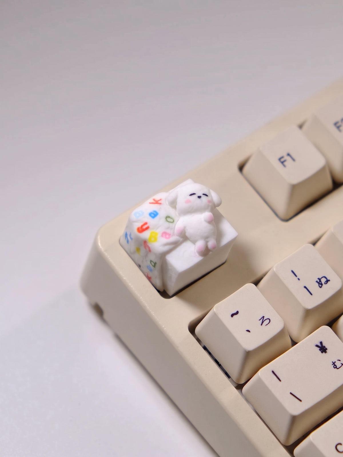Cute puppy shaped keycaps that don&