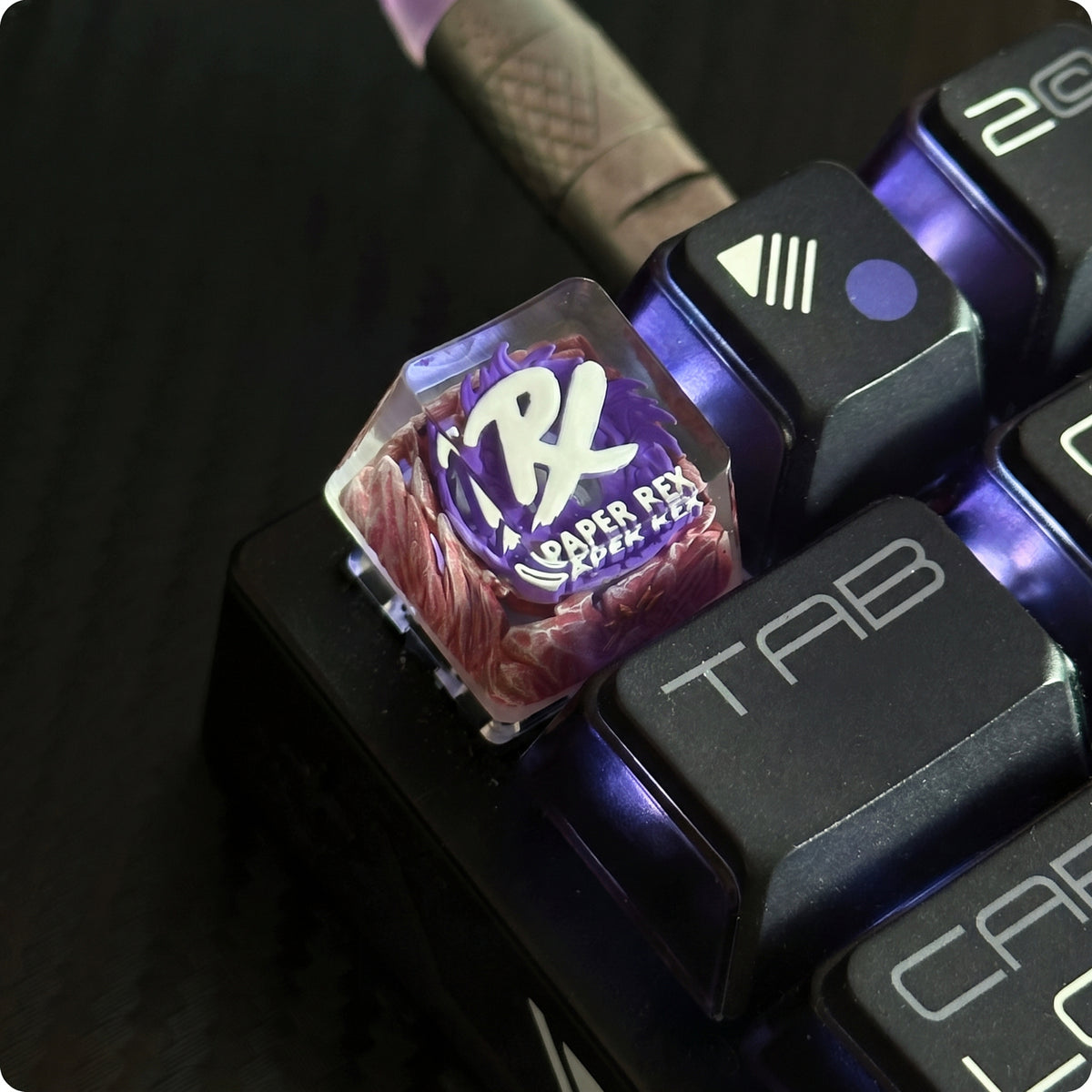 Paper Rex team icon creative design personalized keycaps, VALORANT FPS game creative keycaps, mechanical keyboard decorative keycaps