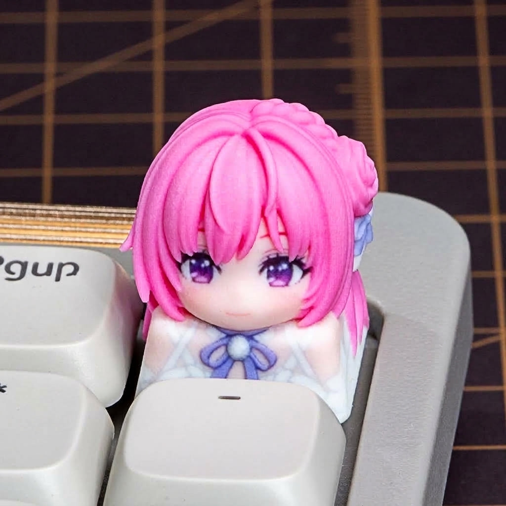 NIKKE：The Goddess of Victory，3D printing, not corroded or faded, three-dimensional modeling, anime, gaming, cultural creativity, personalized keycaps, mechanical keyboard decoration keycaps