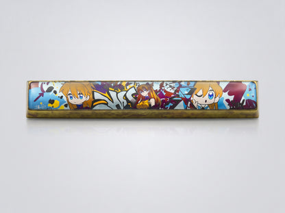 EVA， Asuka 6.25 U Titanium Spacebar, Animated Game Culture Creative Keycaps, Mechanical Keyboard Decorative Keycaps