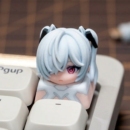 NIKKE：The Goddess of Victory，3D printing, not corroded or faded, three-dimensional modeling, anime, gaming, cultural creativity, personalized keycaps, mechanical keyboard decoration keycaps