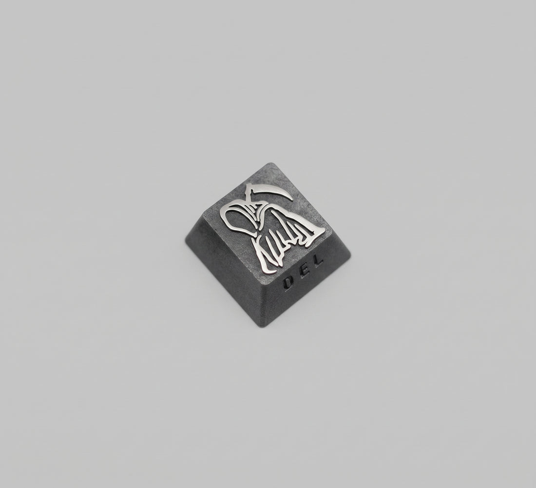 Thanatos/Reaper, DEL 1 U titanium alloy personalized keycaps, anime and game cultural creative keycaps, mechanical keyboard decorative keycaps