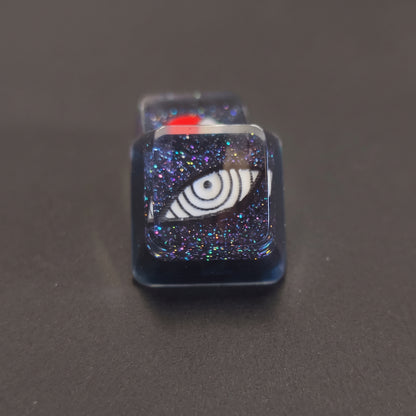 NARUTO theme, NARUTO symbol/ logo，crystal resin personalized keycaps, game culture creative keycaps, Mechanical keyboard decorative keycaps