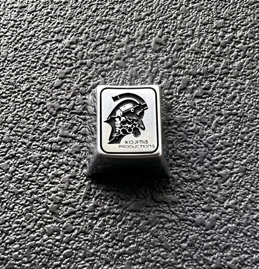 KOJIMA PRODUCTIONS LOGO  Zinc Alloy Metal Personalized Keycaps Anime Metal Keycaps, Mechanical Keyboard Decorative Keycaps