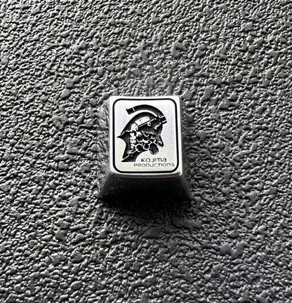 KOJIMA PRODUCTIONS LOGO  Zinc Alloy Metal Personalized Keycaps Anime Metal Keycaps, Mechanical Keyboard Decorative Keycaps