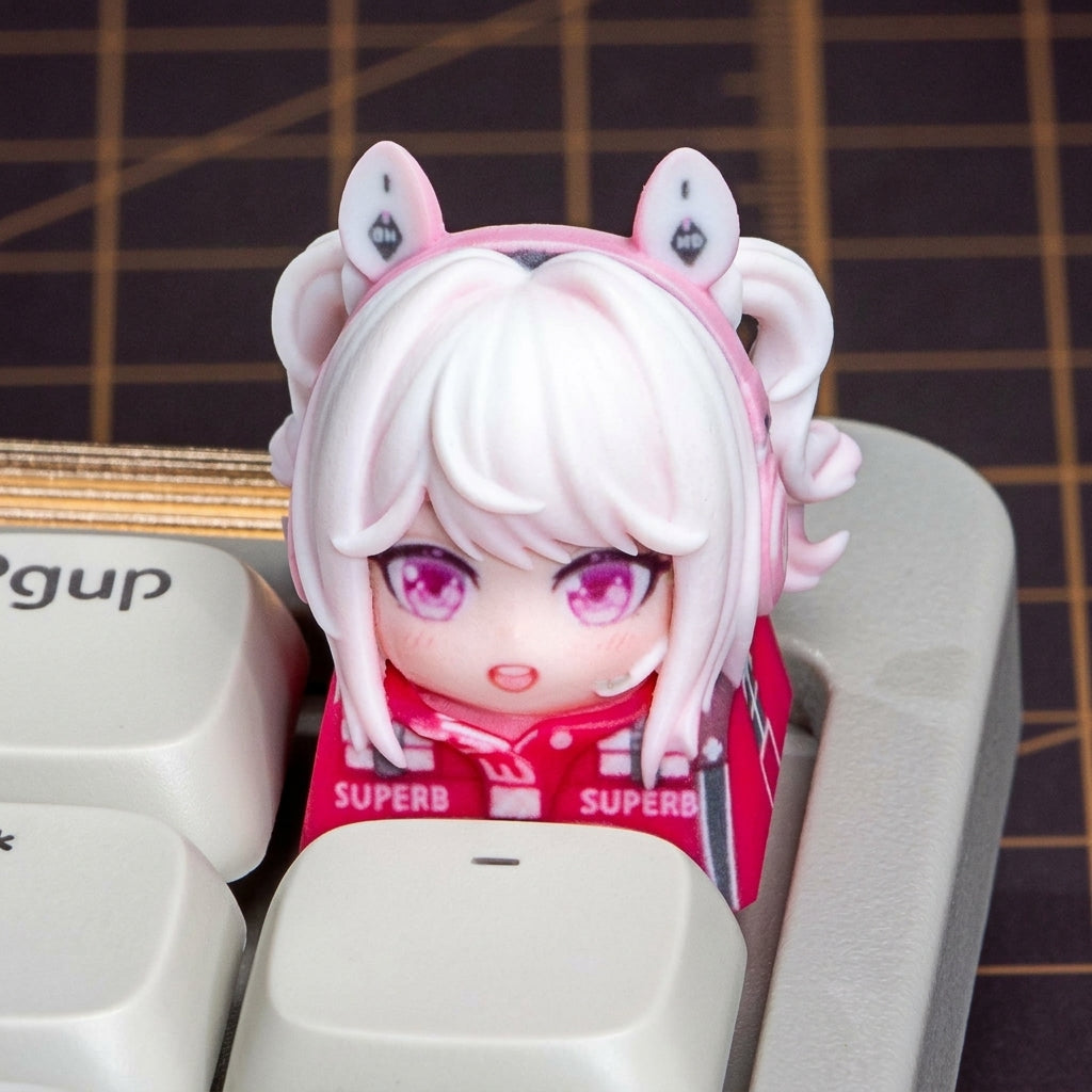 NIKKE：The Goddess of Victory，3D printing, not corroded or faded, three-dimensional modeling, anime, gaming, cultural creativity, personalized keycaps, mechanical keyboard decoration keycaps