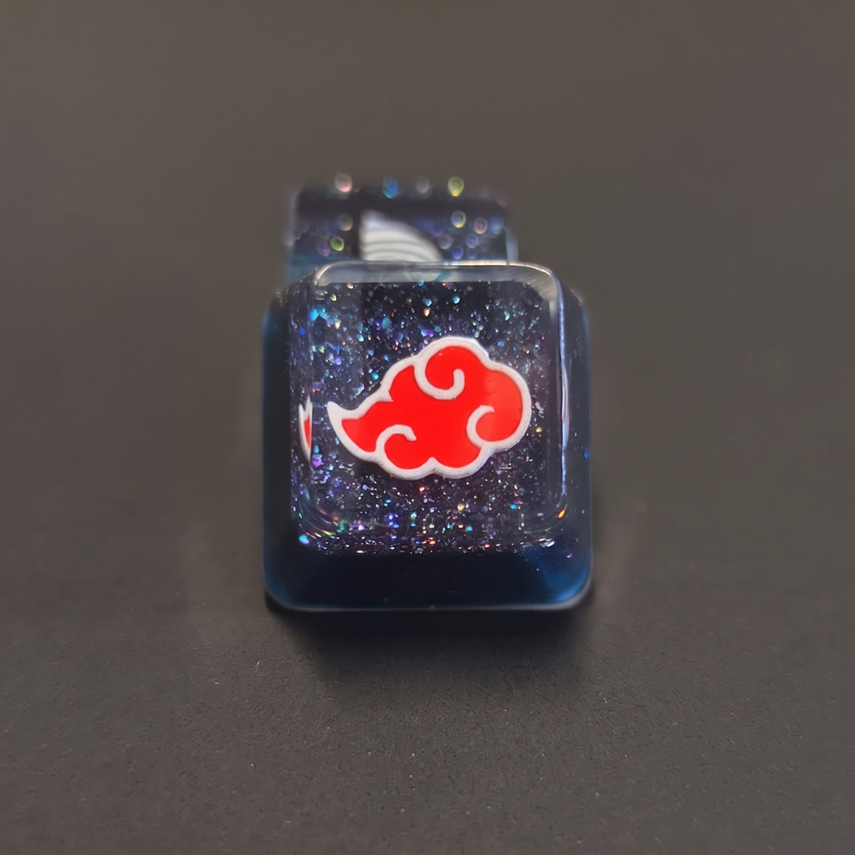 NARUTO theme, NARUTO symbol/ logo，crystal resin personalized keycaps, game culture creative keycaps, Mechanical keyboard decorative keycaps