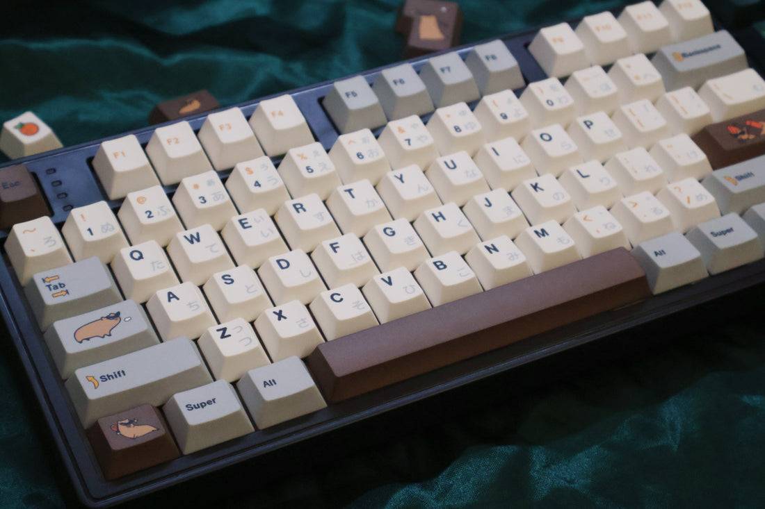 Capybara keycap 140+key complete set PBT original factory five sided heat sublimation customized keyboard personalized keycap set