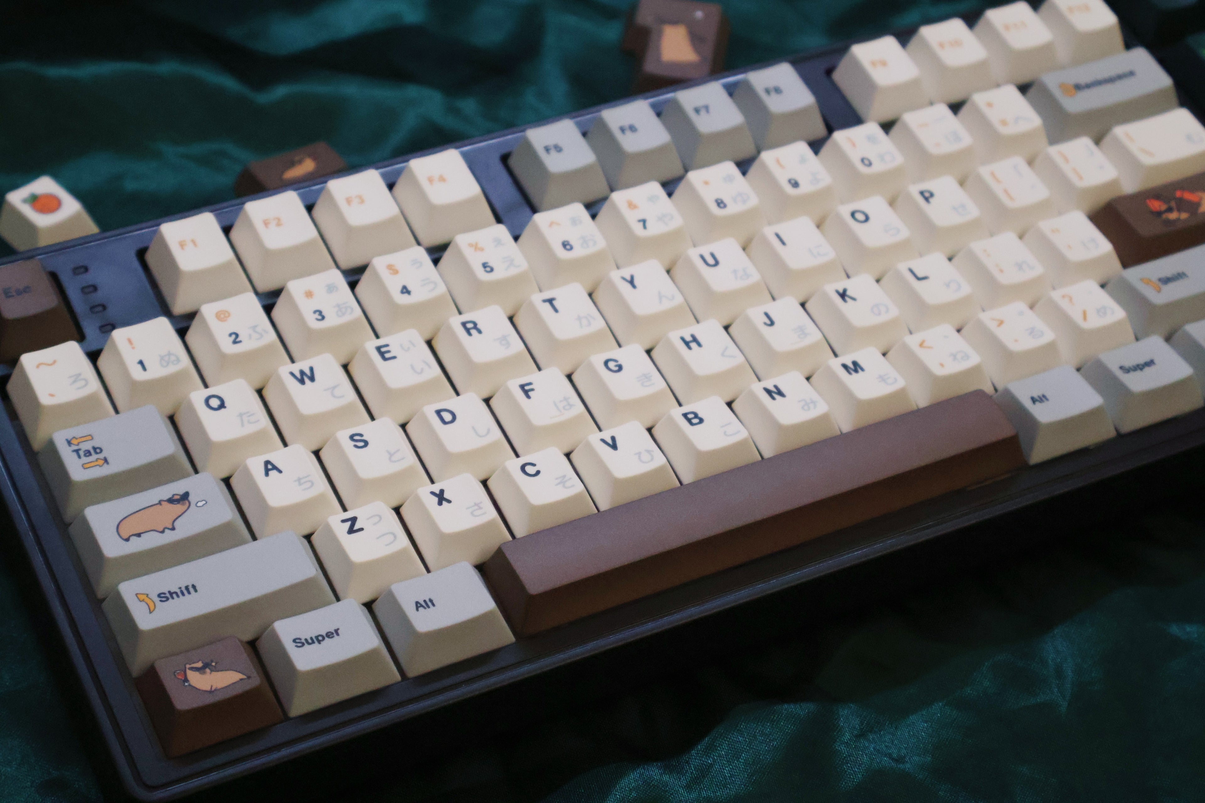 Capybara keycap 140+key complete set PBT original factory five sided heat sublimation customized keyboard personalized keycap set