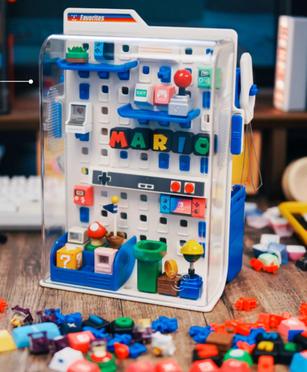 Keycap pegboard personalized keycap storage box game console button storage box desktop storage box personalized keycap display box dustproof design