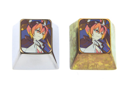 Kotori Itsuka, 1U titanium alloy personalized keycaps, rare metal keycaps around anime and game characters