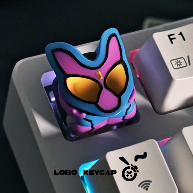 Masquerade Knight Resin Keycap Transparent KAMEN RIDER Personalized Resin anime Mechanical Keyboard Craftsman Keycap