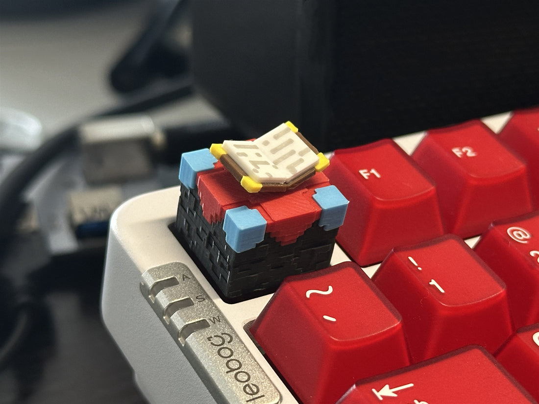 Minecraft themed elemental personalized keycaps, 3D printed materials, cultural and creative keycaps for anime and gaming peripherals