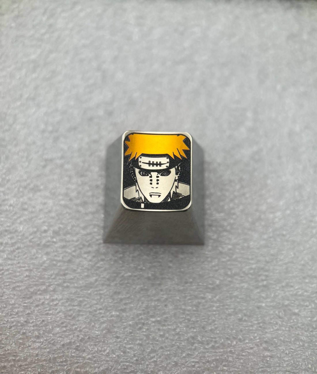 Naruto, Pain, 1U titanium alloy personalized keycaps, metal decorative keycaps around anime and game characters