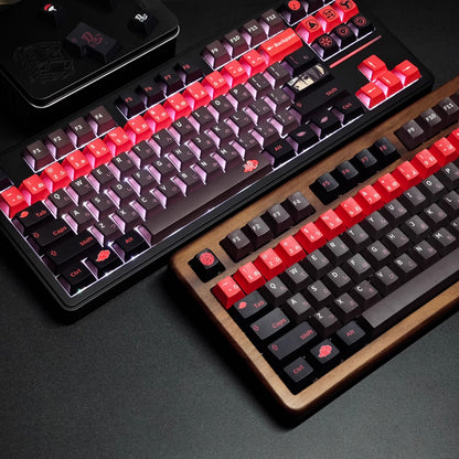Naruto series, Akatsuki themed keycaps, Uchiha Itachi, Sharingan, PBT+PC material anime culture peripheral decoration keycap set