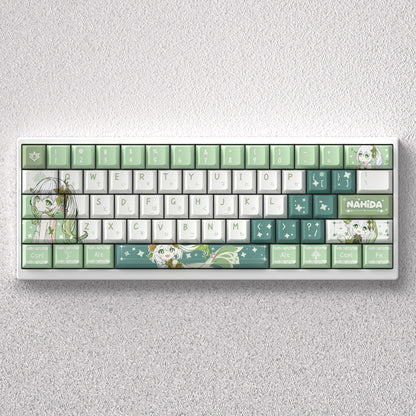 Genshin Impact themed keycaps, Nahida anime game creative personalized keycap set PBT material factory height Sublimation printing