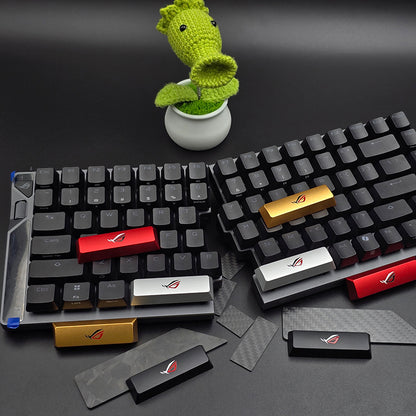 Aluminum alloy keycaps, personalized keycaps, space bar 3.125U space keycaps, metal CNC artistic keycaps, split keyboard, special specifications keycaps
