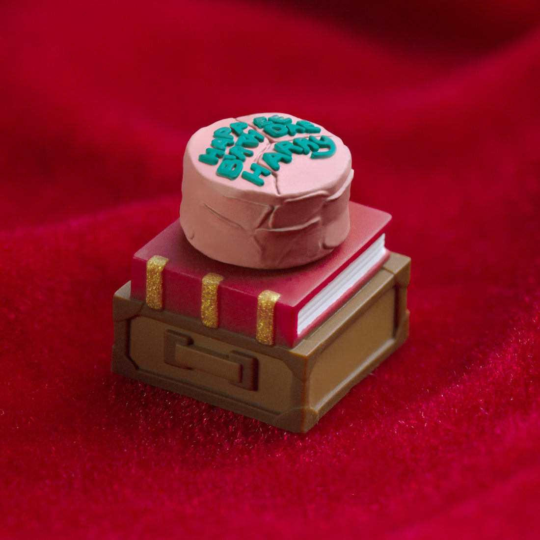 Harry Potter cake rotatable keycaps, multi-color molded resin mechanical keycaps, personalized and customized keycaps