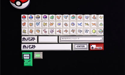 Original Pok é mon game keycap pixel wind mechanical keyboard cap PBT five sided thermal sublimation factory height