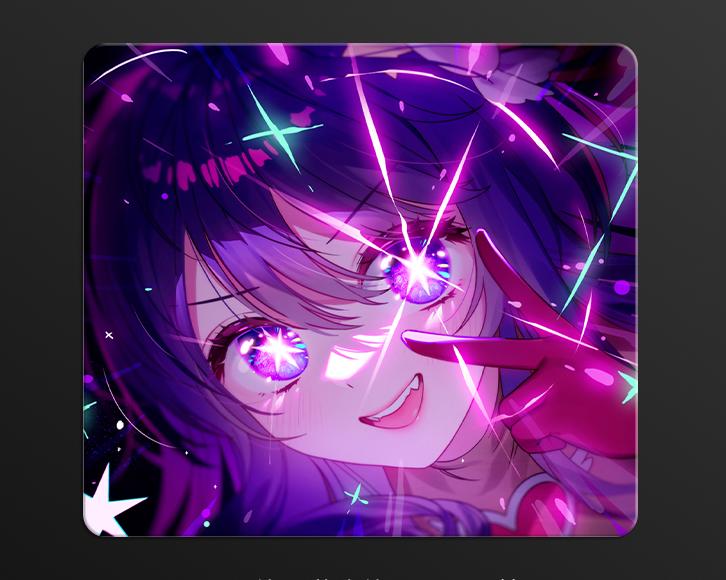 Tempered glass micro etching process mouse pad, high-definition pattern customized professional mouse pad（+6）