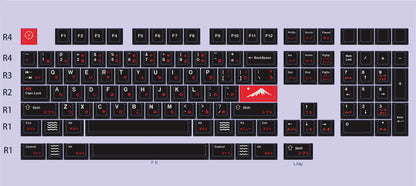 White on Black+special characters, aluminum alloy CNC, enamel coloring, all metal personalized keycaps, metal keycap set