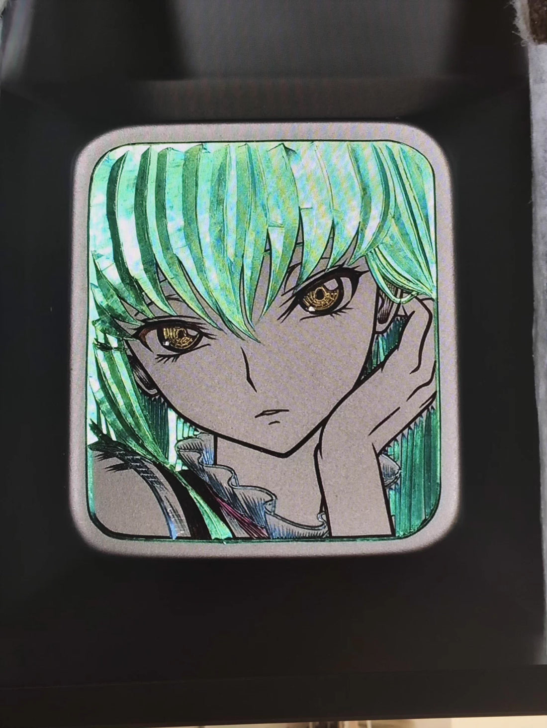 Hand carved titanium alloy anode coloring, anime and game culture creative metal hand carved keycaps collection